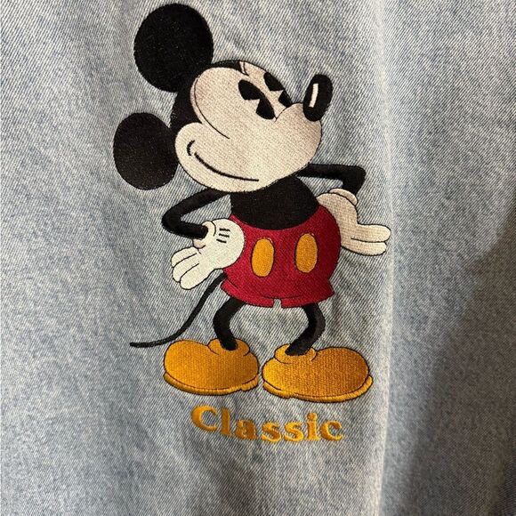 Vintage 1990s Mickey & Co Light Blue Jean Jacket with Embroidered Detail - Picture 4 of 10